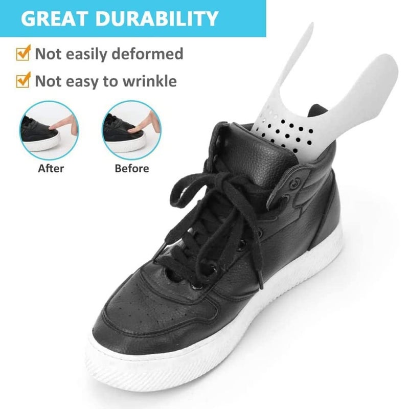 SITANSH Shoe Protectors for Air Force Anti-Wrinkle Shoes Protectors for Men's Soft Material Sneaker Guard Shoes Protector No Creases Shoes for Protection Safety Guard (White - 1 Pair) - Image 5