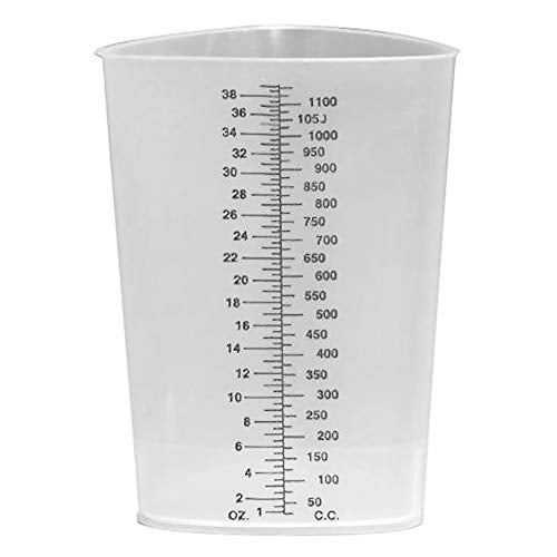Plasti-Grad Triangular Polypropylene Graduated Beaker, Translucent, 1200 mL, 1 Count - Image 2