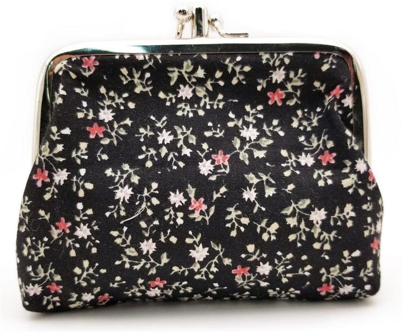 Patty Both Cute Classic Floral Exquisite Buckle Coin Purse - Image 2