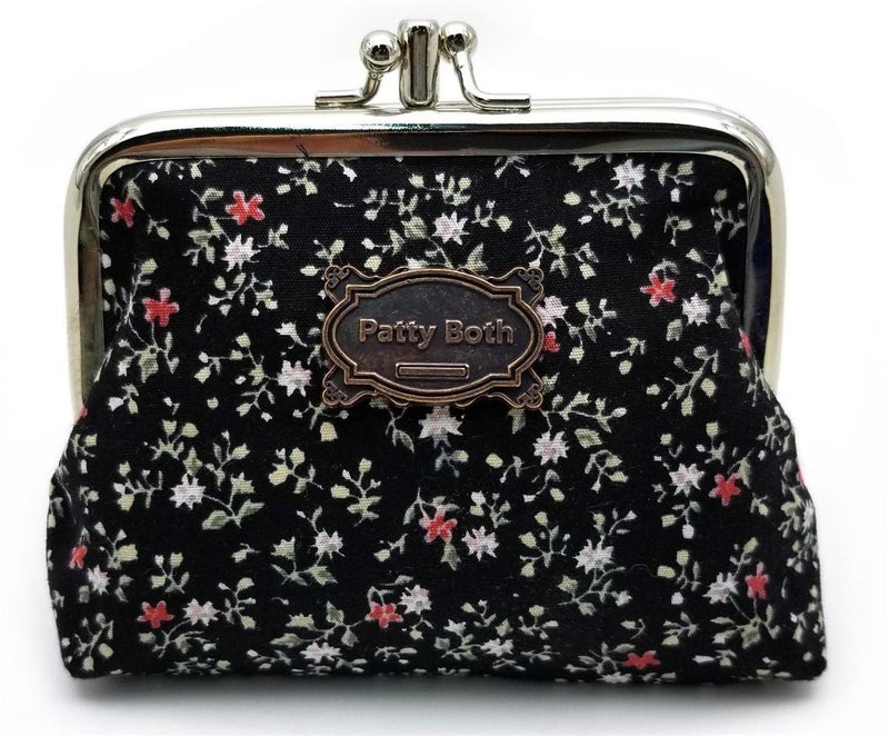 Patty Both Cute Classic Floral Exquisite Buckle Coin Purse - Image 1