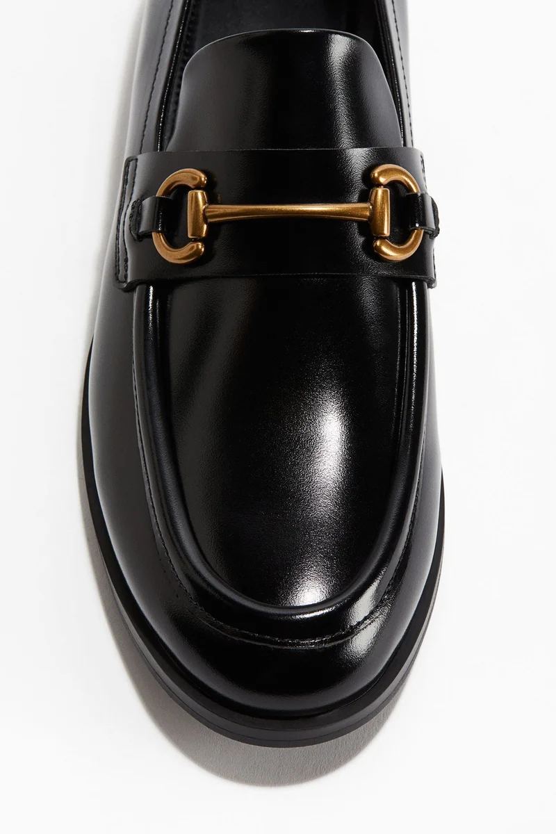 H&M Metal buckle loafers