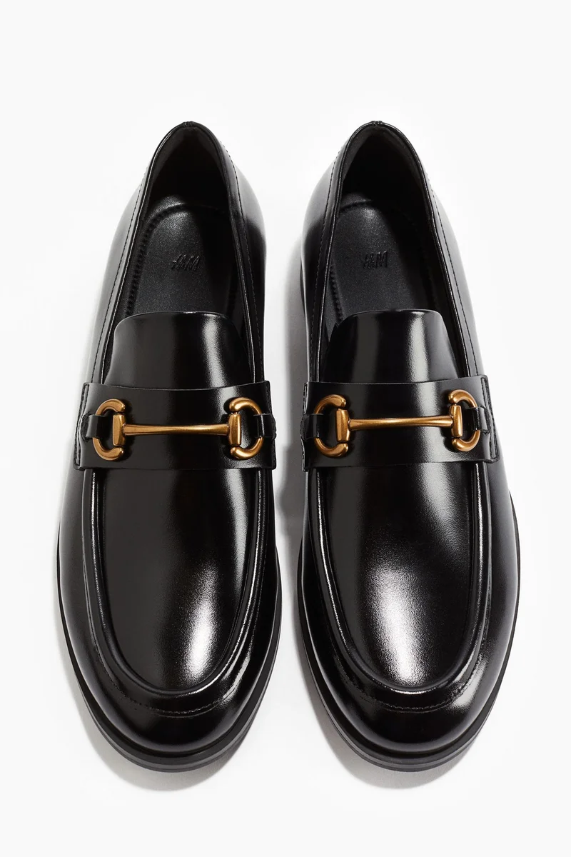 H&M Metal buckle loafers
