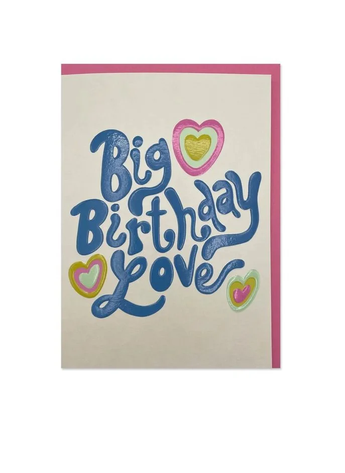راسبيري بلوسوم 'Big Birthday Love' Greeting Card