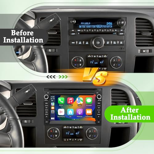 Gdienty Car Stereo Radio for Chevrolet Chevy Silverado Tahoe GMC Sierra Yukon Android 13 2G64G with CarPlay Android Auto Bluetooth WiFi GPS Navigation 7 Inch IPS Touch Screen Head Unit HD Backup Camera - Image 3
