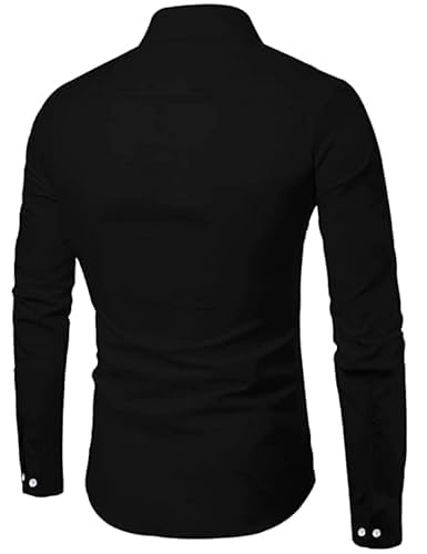 Bellstone Men’s Cotton Blend Solid Regular Fit Full Sleeve Short Kurta | Men's Trendy Short Kurta | Ethnic Stylish Casual Lightweight Summer Kurta for Daily and Occasion Use - Image 4