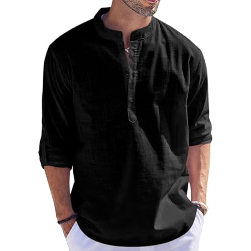 Bellstone Men’s Cotton Blend Solid Regular Fit Full Sleeve Short Kurta | Men's Trendy Short Kurta | Ethnic Stylish Casual Lightweight Summer Kurta for Daily and Occasion Use - Image 5