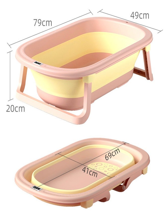 All in One Baby Bathtub Set Foldable Tub and Bath Mat with Temperature Display - Image 2