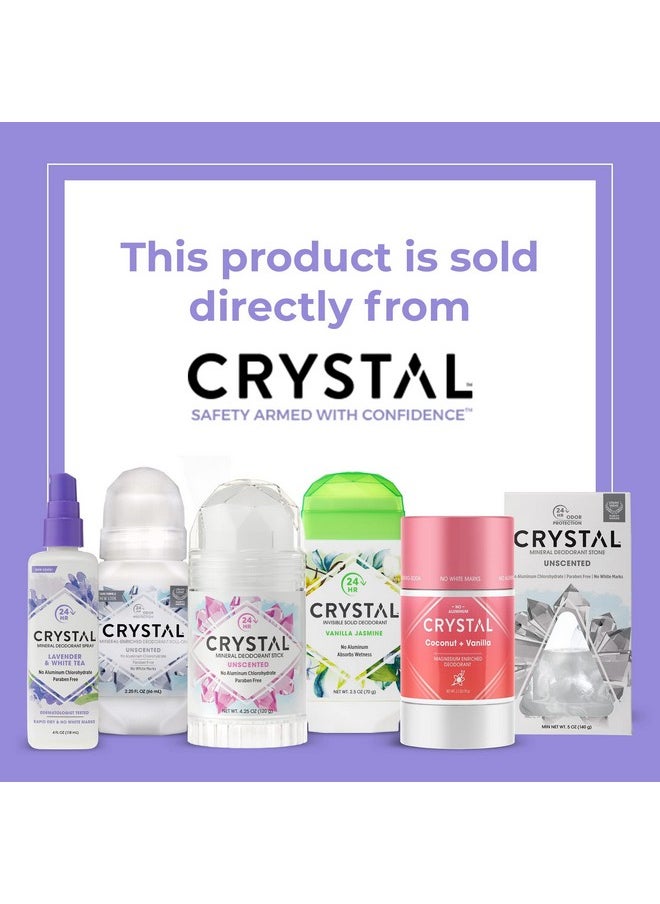 CRYSTAL ESSENCE CRYSTAL Deodorant Aluminum Free Mineral Deodorant Roll-On for Women & Men, Lavender & White Tea - Paraben Free - Certified Cruelty Free & Vegan Deodorant - Prevents Odor Up to 24 Hours ,2.25 Fl Oz (Pack of 3),21661-3  - Image 5