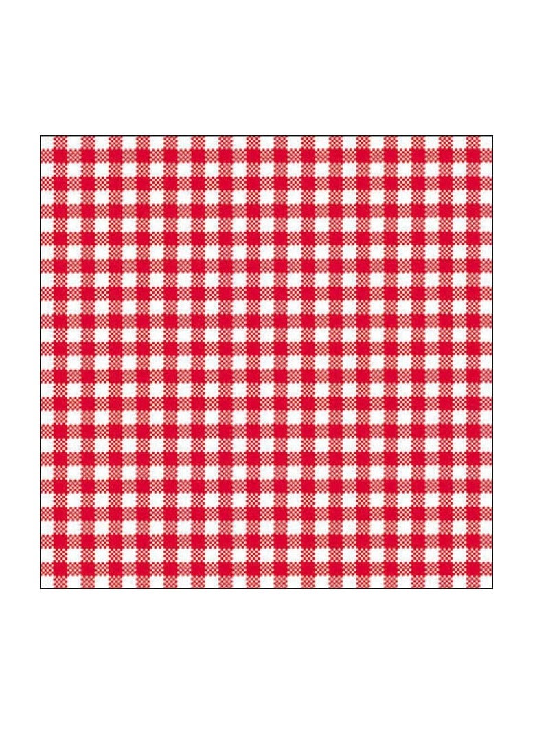 Ambiente Large Vichy Red Napkins