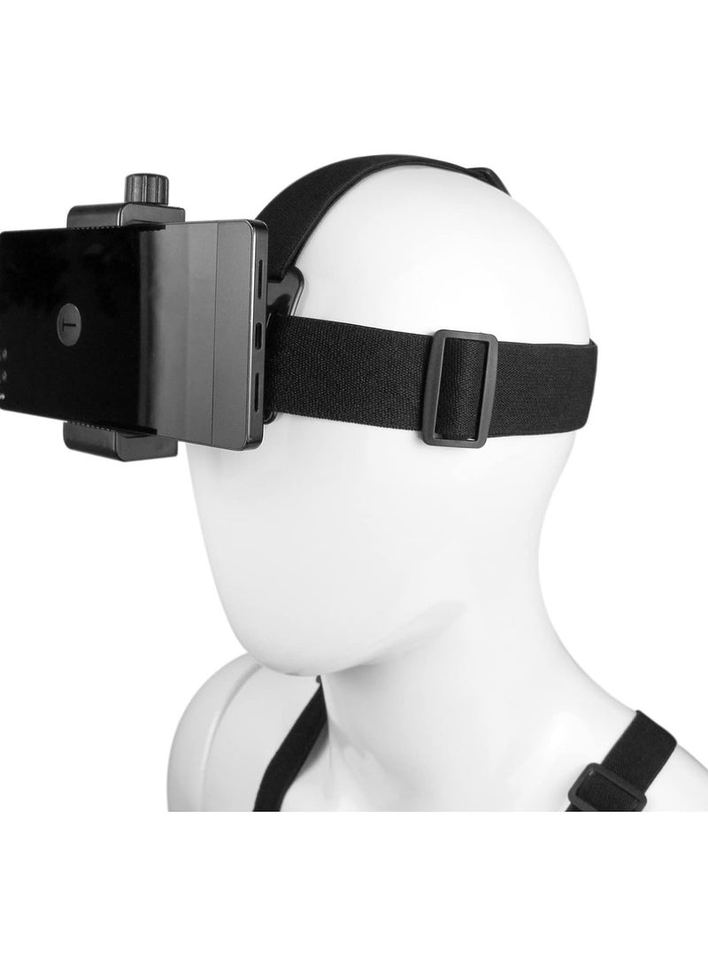 Arabest iPhone Chest Mount, Harness Vest and Head Strap Clip Holder, For POV/VLOG, for iPhone/for GoPro Hero/for DJI Osmo/AKASO and Action Cameras (Mobile Phone Chest Strap + Headband) - Image 2
