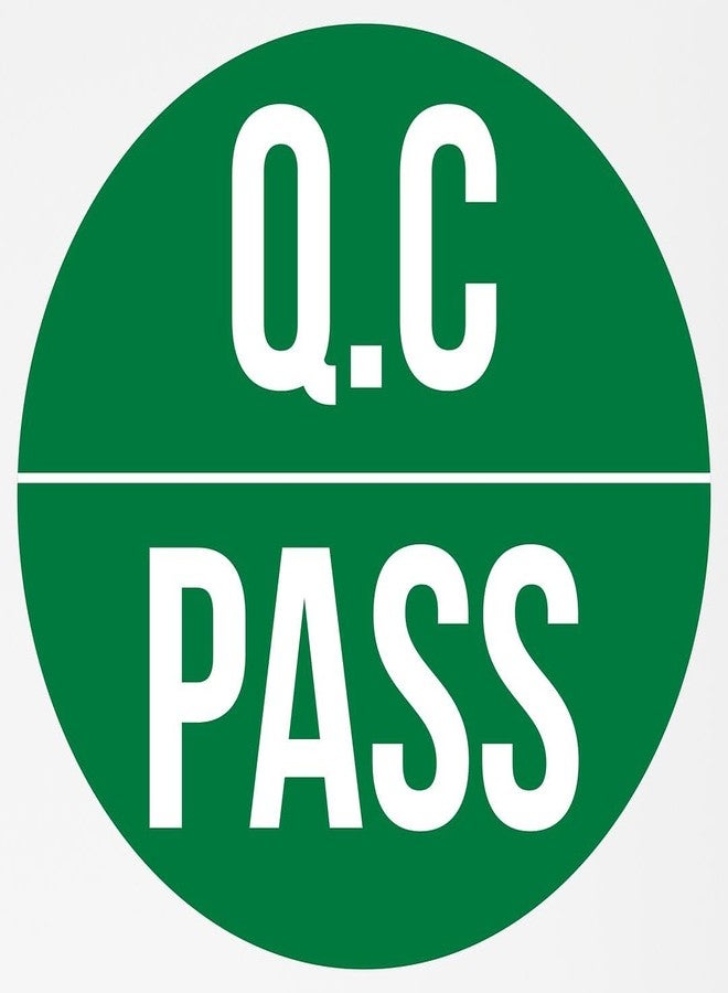 CVANU 1000pcs QC Pass Green Mini Sticker with Circle Shape (20 X 20mm) _Q327 - Image 3