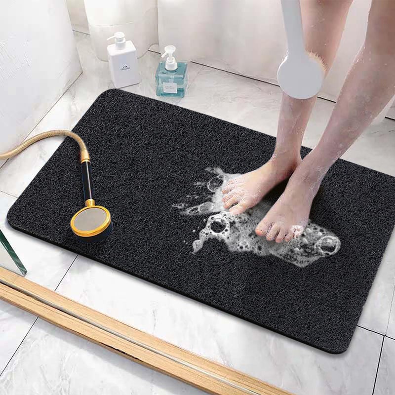 Asvin Soft Textured Bath Shower Tub Mat 24x16 Inch Phthalate Free Non Slip Comfort Bathtub Mats with Drain PVC Loofah Bathroom Mats for Wet Areas Quick Drying