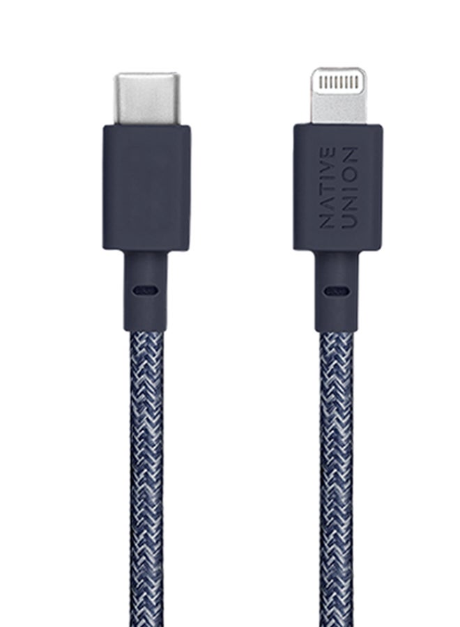 ناتيف يونيون كابل شحن برو من USB-C إلى USB-C ازرق نيلي - Image 2