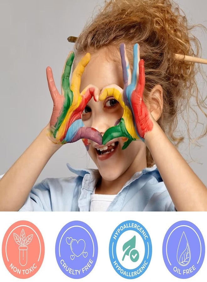 Mysense Yellow Face Body Paint,Water Based Washable Face Paint,Non-toxic Cream Body Paint for Adults and Children,Yellow Facepaint for Halloween Lion Tiger Cosplay Makeup,0.6oz - Image 4