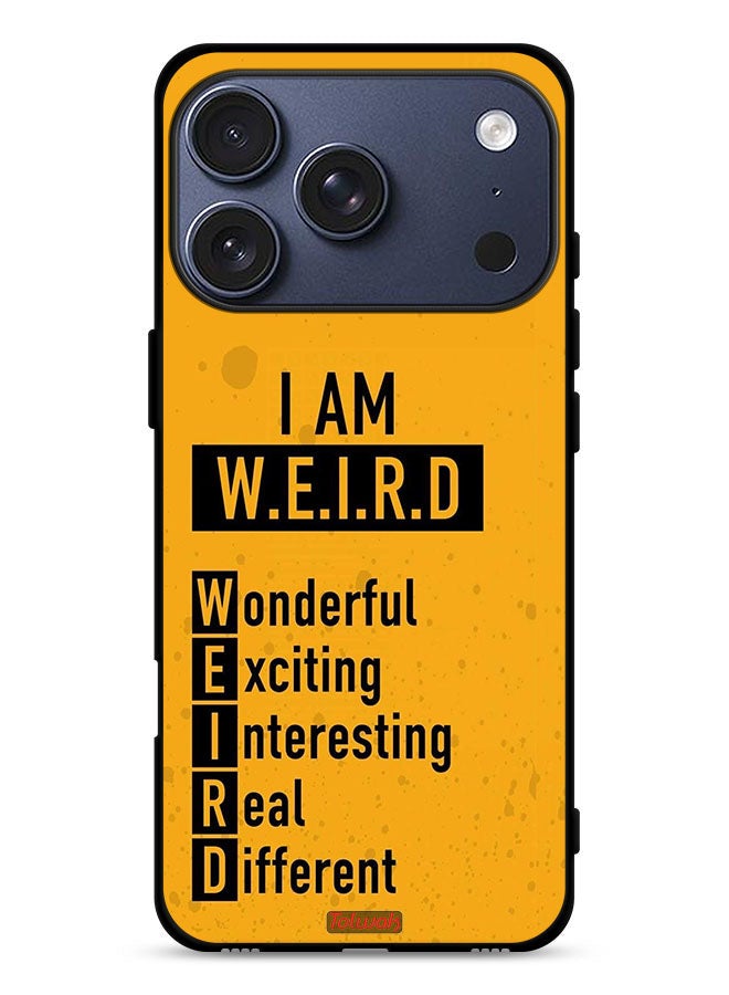 Tolwak Apple iPhone 17 Pro Protective Case Cover I Am Weird - Image 1