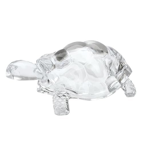 Lightahead® Chinese FENG Shui Tortoise Turtle Glass Statue Lucky Gift of Good Health - Image 1