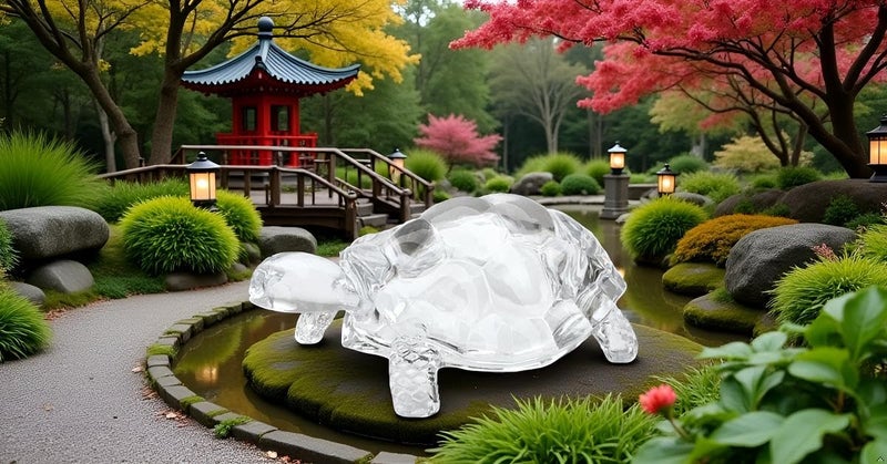 Lightahead® Chinese FENG Shui Tortoise Turtle Glass Statue Lucky Gift of Good Health - Image 4