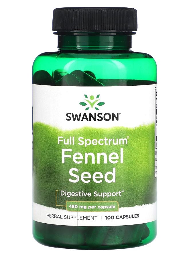 SWANSON Full Spectrum Fennel Seed 480 mg 100 Capsules 