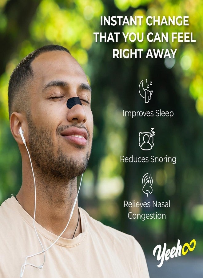 YeeHoo Anti-Snoring Nasal Strips for Sleep: Breathe Easy and Improve Airflow, Comfortable Fit for Better Breathing and Quality Rest, Ideal for Snorers, Office Workers, Athletes & Pregnant Women - Image 2