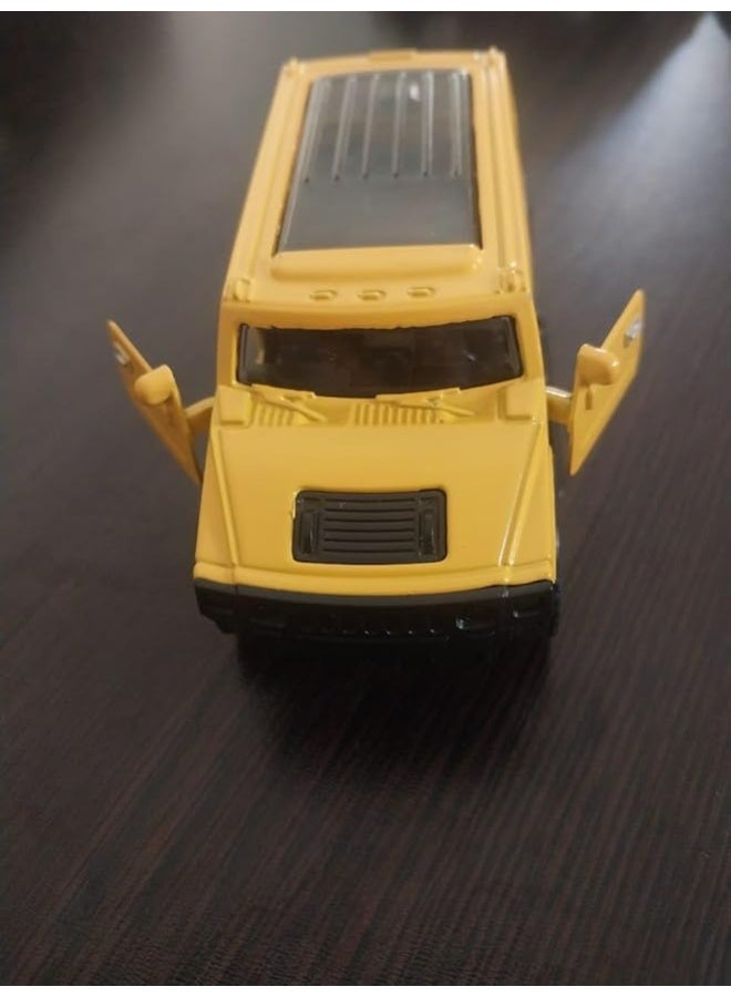 My Souq - Collectible Display Accessory: Die-Cast Metal Hummer SUV Model - Bold Yellow - Premium Office Decor - Image 2
