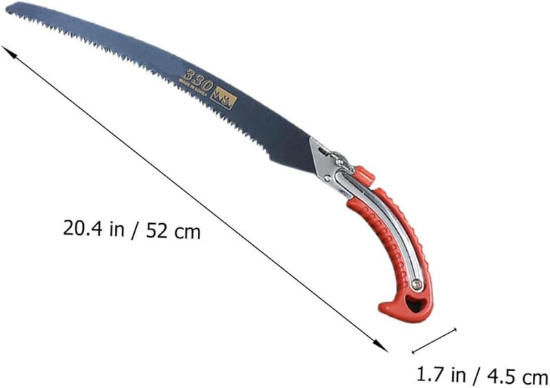 منشار تقليم يدوي بشفرة قابلة للفك وإطار حديدي لأعمال البستنة والنجارة وتقليم الأشجار - Image 3