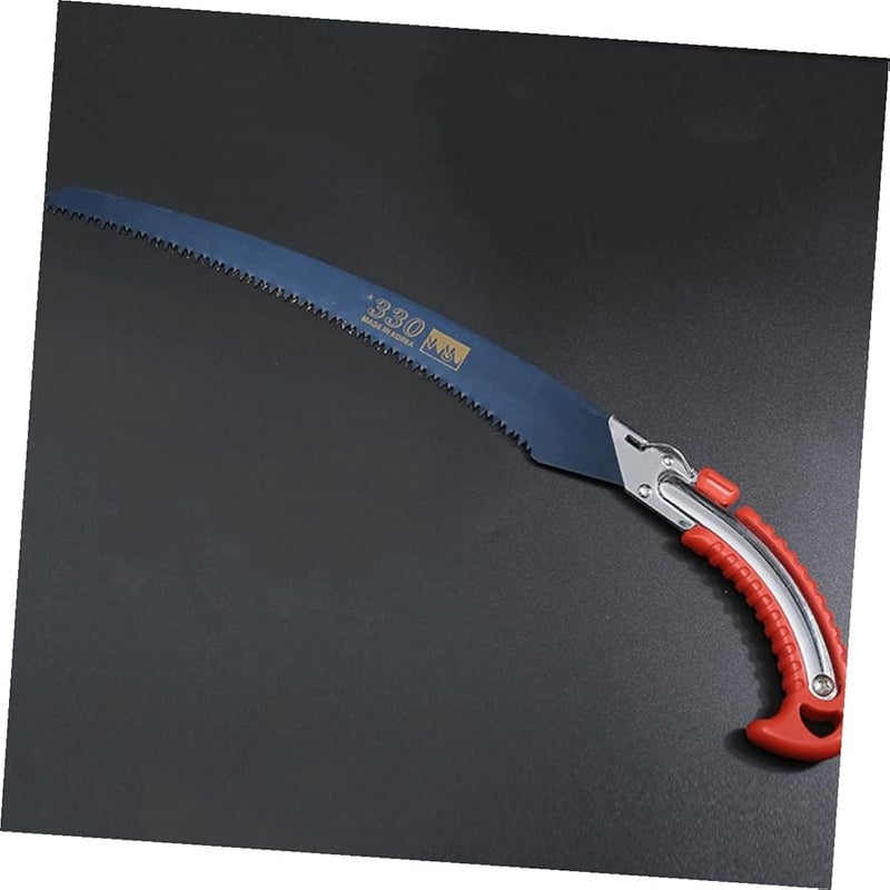 منشار تقليم يدوي بشفرة قابلة للفك وإطار حديدي لأعمال البستنة والنجارة وتقليم الأشجار - Image 5