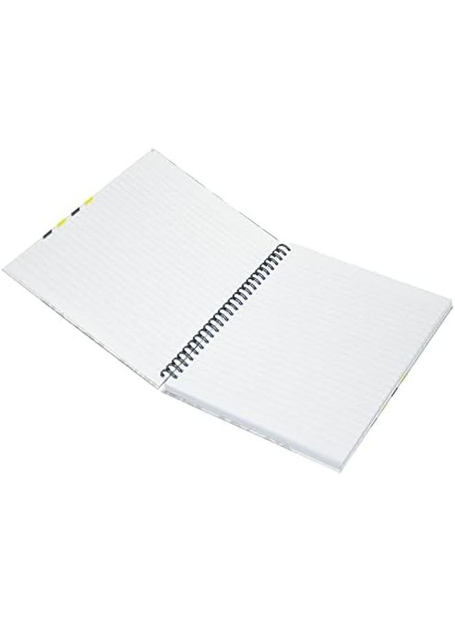 FIS Linbsa41801 Single Line 100 Sheets Spiral Hard Cover Notebook 5 Pieces A4 Size - Image 3