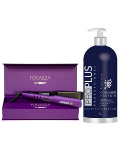 Pro Plus Professional Brazilian Protein For Collagen-dyed Hair For Hair Treatment And Smoothing With Titanium Ceramic 