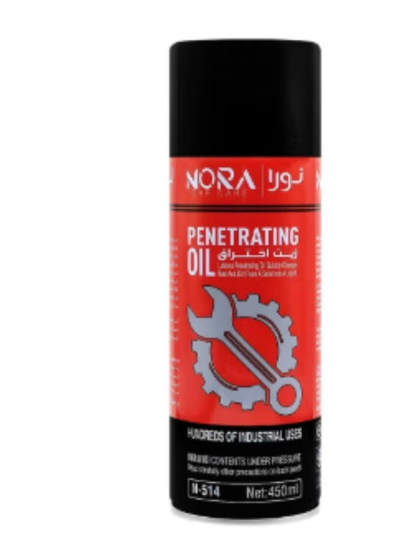 Nora Penetrating Oil Multi-Purpose Spray Rust Remover, Lubricant, Moisture Repellant, Anti-Squeak Formula - 450ml NORA Car Care - Image 3