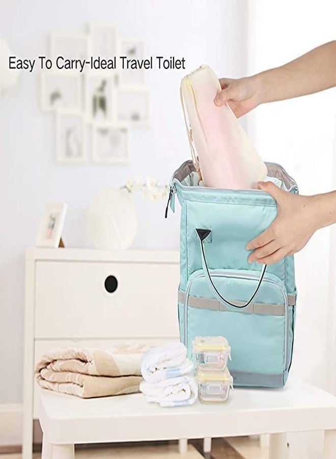 Dhadh Portable Inflatable Baby folding bath tub Children Wash Ass Basin Infant Shampoo Hair Washing Tray Tub With Hand Pump (1) - Image 3