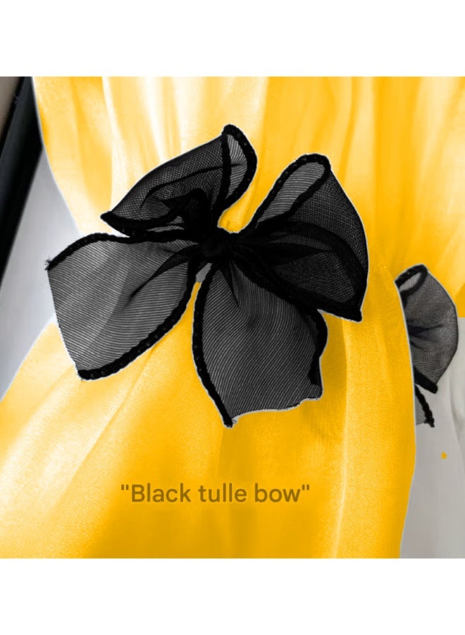 قفازات صيفية بدون أصابع للنساء، قفازات فضفاضة للحماية من الشمس، ربطة عنق رقيقة من الجليد - Image 2