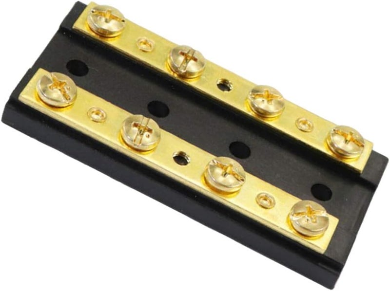 klarako Motorboat 4 Gang Buss Bar Block 8 Terminal 32V 60A Dual Bus Bar - Image 1
