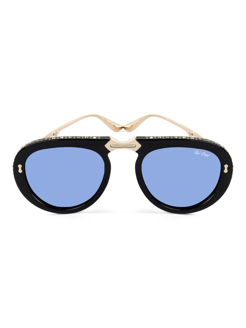 Woggles Red Pappy Crystara Blue Aviator Sunglassrs