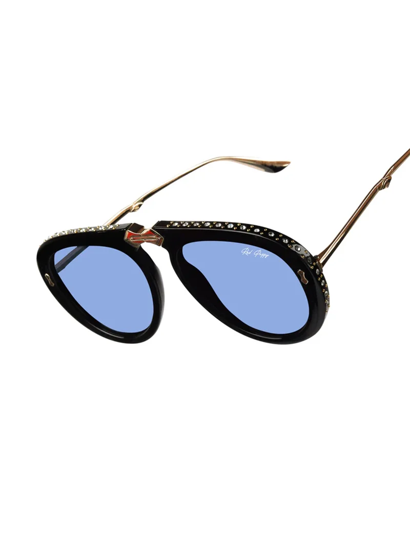 Woggles  Red Pappy Crystara Blue Aviator Sunglassrs  | Best Price UAE