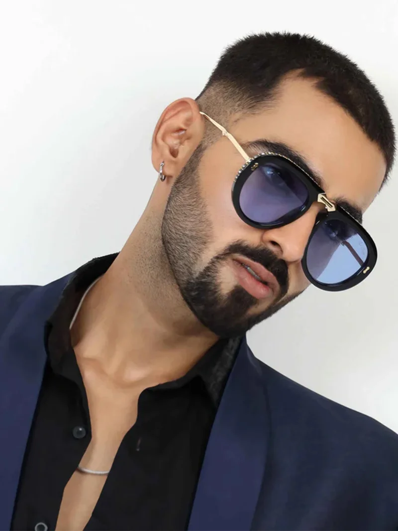 Woggles  Red Pappy Crystara Blue Aviator Sunglassrs  | Best Price UAE