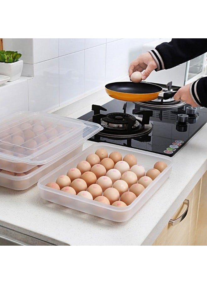 Styleys Styleys Plastic Egg Tray for Fridge 30 Eggs, Egg Box Transparent (S2172)  - Image 2