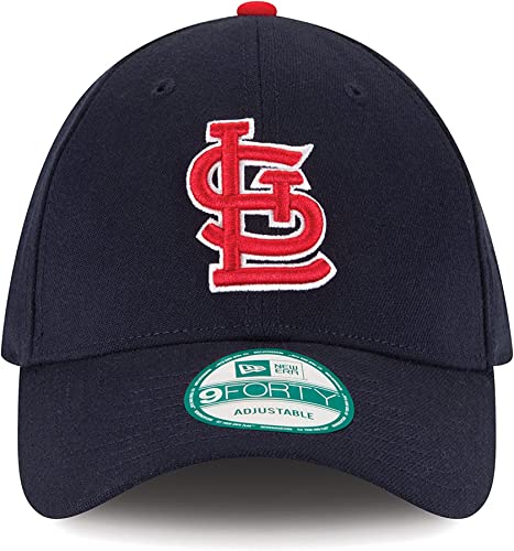 New Era Unisex-Adult MLB The League 9FORTY Alternate Primary Logo Adjustable Hat Cap One Size Fits All - St Louis Cardinals Navy - Image 2