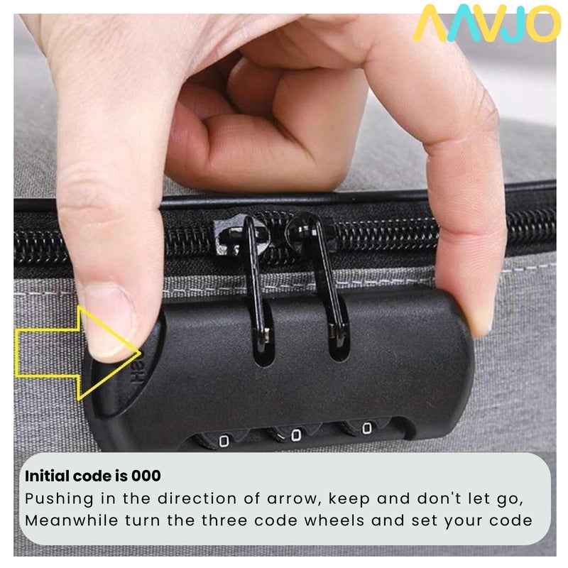Aavjo A4 Size Document File Folder Storage Bag | Multilayer Docs Organiser with Lock Waterproof - Large (Grey) - Image 5