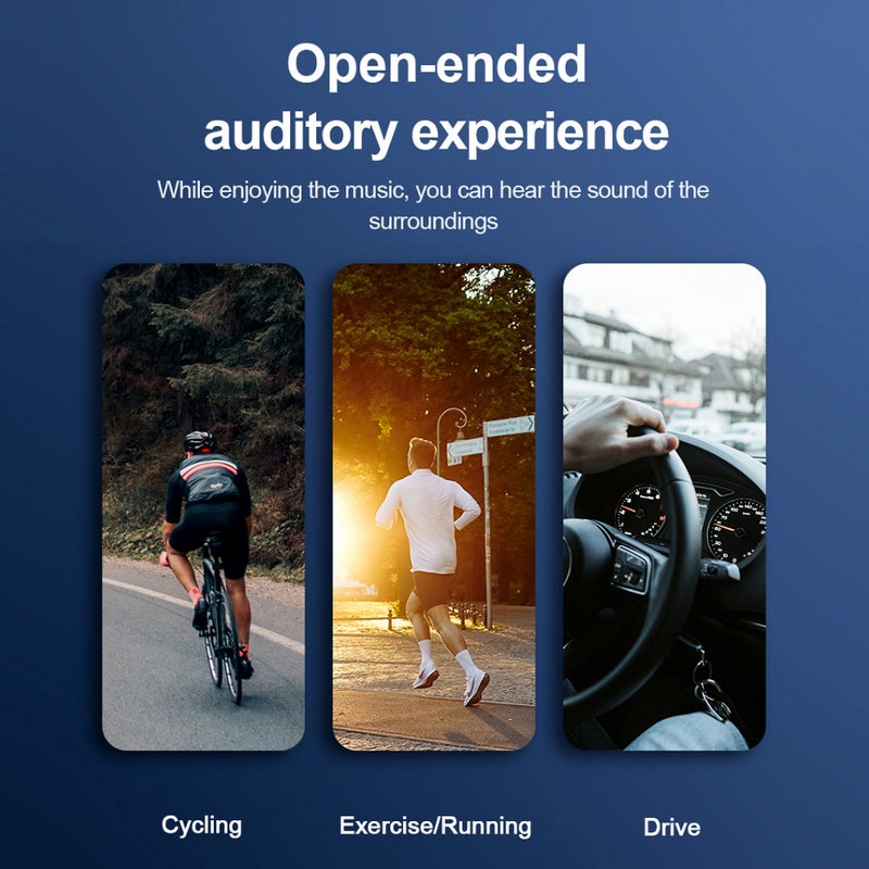 Wireless BT Glasses Headphones: Silver Titanium & Soft Glue Material - Semi-Open Sound Cavity Design Glare Blocking Headphones for Outdoor & Daily Use - Image 4