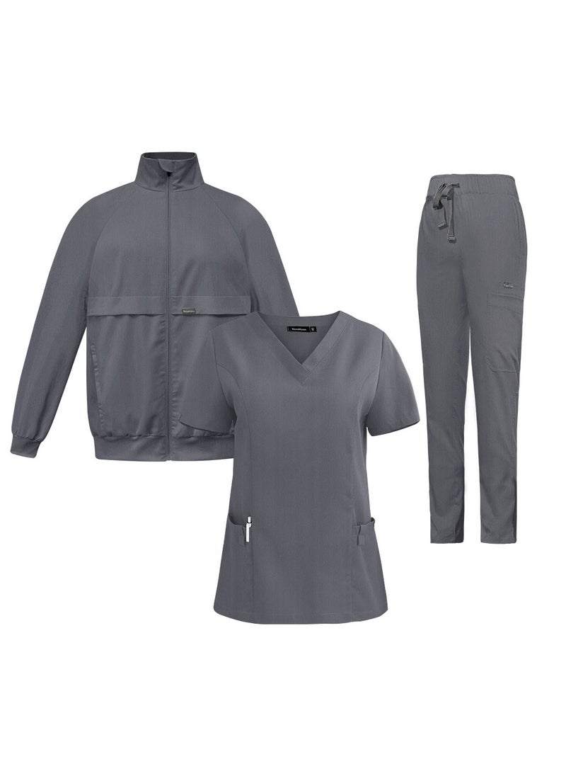 KUYING Quick Drying New Product Slim Fit Fashionable Medical Work Suit Set  - Image 1