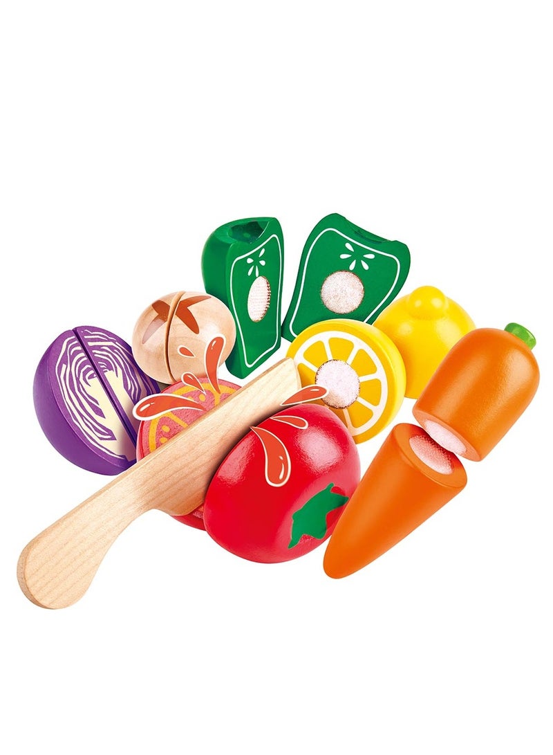 Hape Farm Shop Vegetables Kitchen and Food Wooden Playset 7pcs - Image 2
