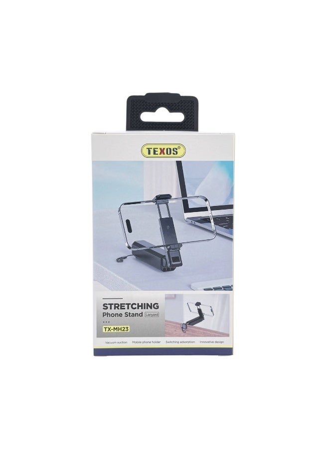 Texos TX-MH25 Stretching Phone Stand with Lanyard - Image 2