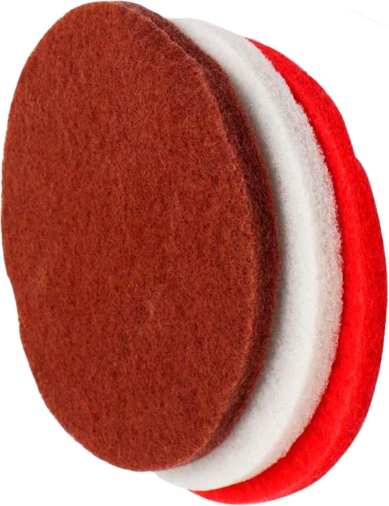 PROLUX Core 13" Pad Set, Compatible with Units Purchased in 2021 and Older, Includes Waxing Stripping and Polishing Pads - Image 2
