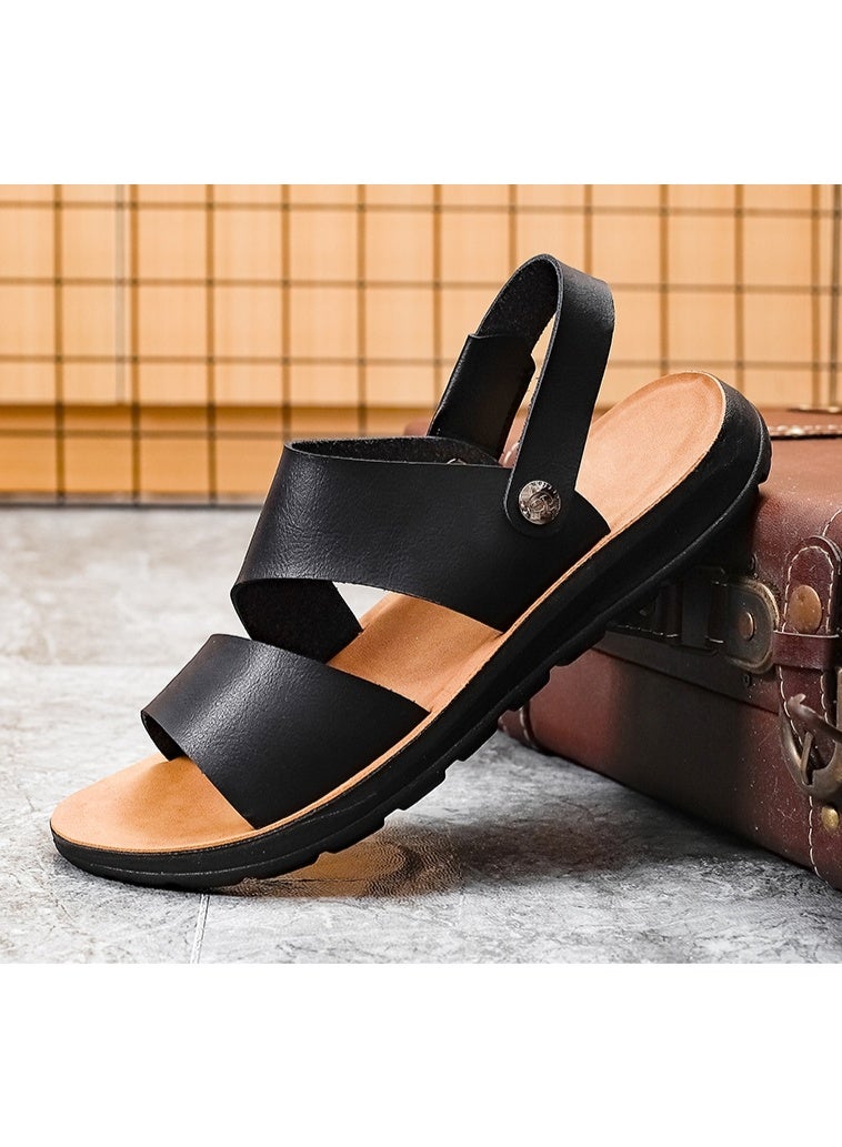 NIBEMINENT Fashionable Summer Men's Sandals Anti-Slip Beach Shoes  - Image 3