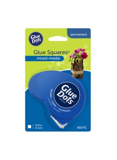 Glue Dots Glue Squares Dot N' Go Dispenser Double Sided 3/16" 450 Dots Permanent Diy Craft Glue Tape Sticky Adhesive Glue Points Liquid Hot Glue Alternative Clear  - Image 1