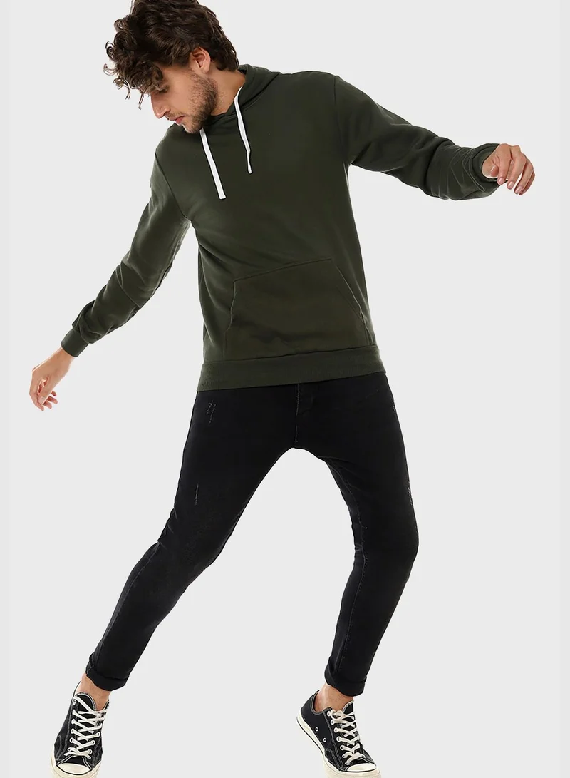 Campus Sutra Front Pocket Hoodie