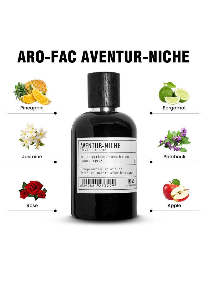 Aroma-Factory Aventur Niche By AMD Perfumes Men and Women Fragrance EDP 100ml  - Image 3