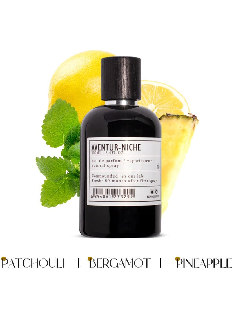 Aroma-Factory Aventur Niche By AMD Perfumes Men and Women Fragrance EDP 100ml  - Image 2