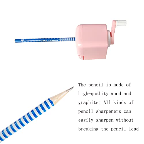 QDXATIVP 28PCS Fun Cute Pencils for Kids,Colorful Stripe with Assorted Fruit Animal Erasers Toppers,for School Office Classroom Supplies Students Children - Image 5