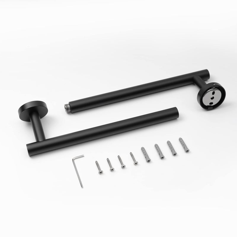 Hitslam Matte Black 19.8 بوصة شريط المناشف للحمام SUS304 الفولاذ المقاوم للصدأ الحمام منشفة رف الجدار المثبت - Image 3